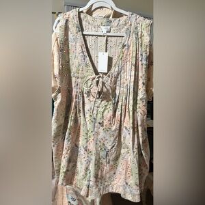 Lovelo Pastel Eyelet Boutique Sleeveless Romper